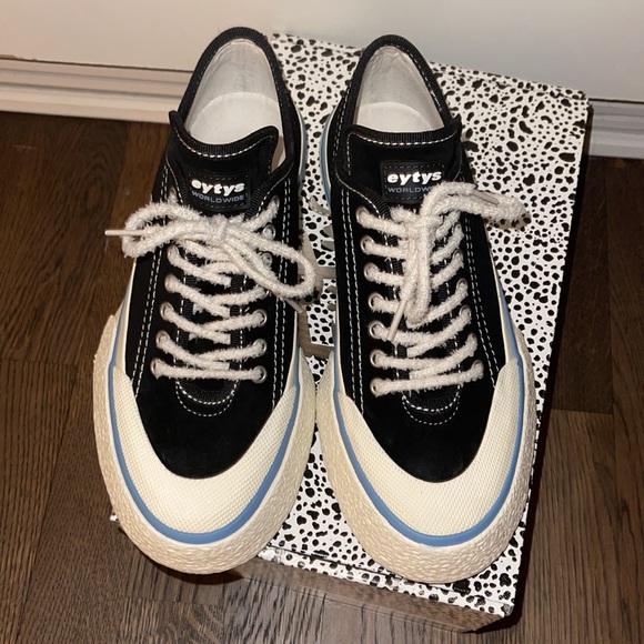 NEW Eytys Laguna Black Sneakers Size EU 38 - Picture 2 of 5
